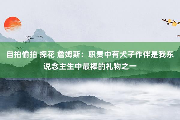 自拍偷拍 探花 詹姆斯：职责中有犬子作伴是我东说念主生中最棒的礼物之一