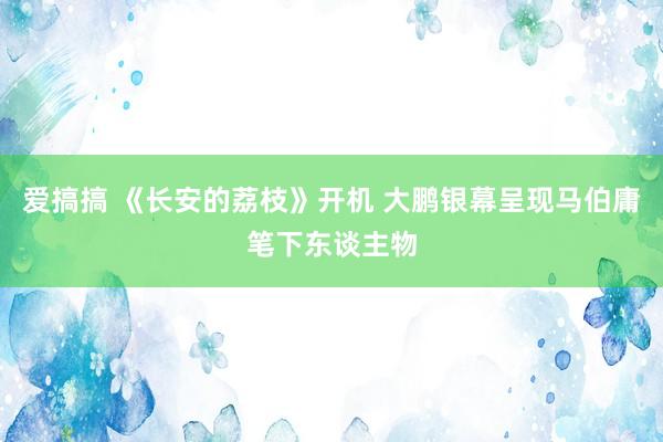 爱搞搞 《长安的荔枝》开机 大鹏银幕呈现马伯庸笔下东谈主物