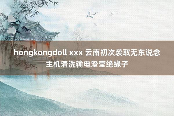 hongkongdoll xxx 云南初次袭取无东说念主机清洗输电澄莹绝缘子