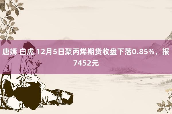 唐嫣 白虎 12月5日聚丙烯期货收盘下落0.85%，报7452元