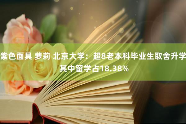 紫色面具 萝莉 北京大学：超8老本科毕业生取舍升学 其中留学占18.38%