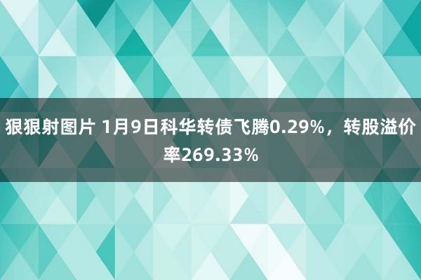 狠狠射图片 1月9日科华转债飞腾0.29%，转股溢价率269.33%