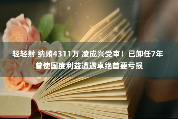 轻轻射 纳贿4311万 凌成兴受审！已卸任7年 曾使国度利益遭遇卓绝首要亏损